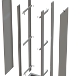 RACK 44U 600X600MM - Vista Explodida